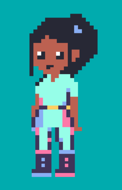 header right hand girl